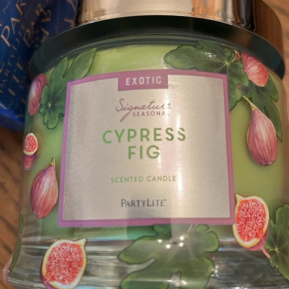 PartyLite Cypress Fig‎ candle, new in box